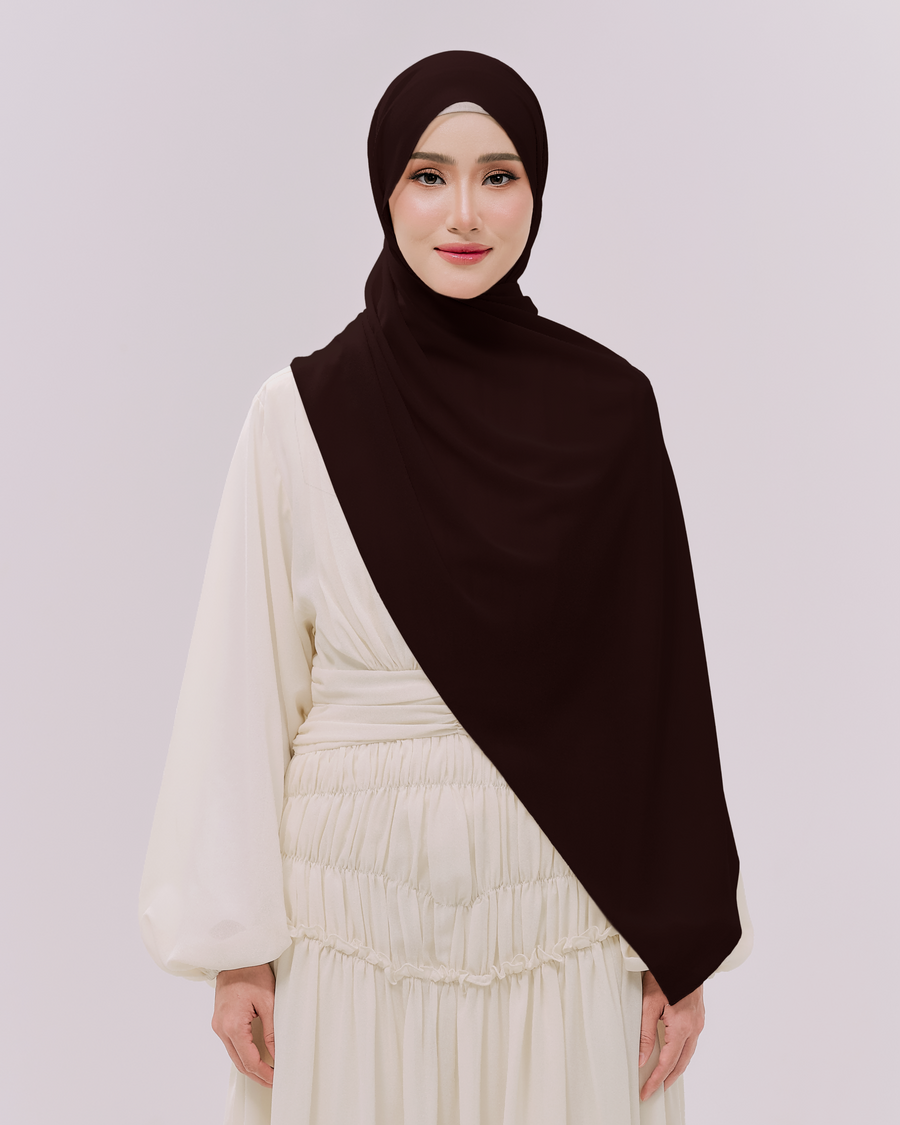 Heavy Chiffon 1.8m Dark Mahogany