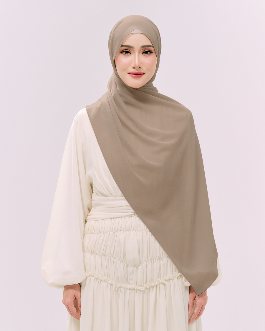 Heavy Chiffon 1.8m Nude Beige