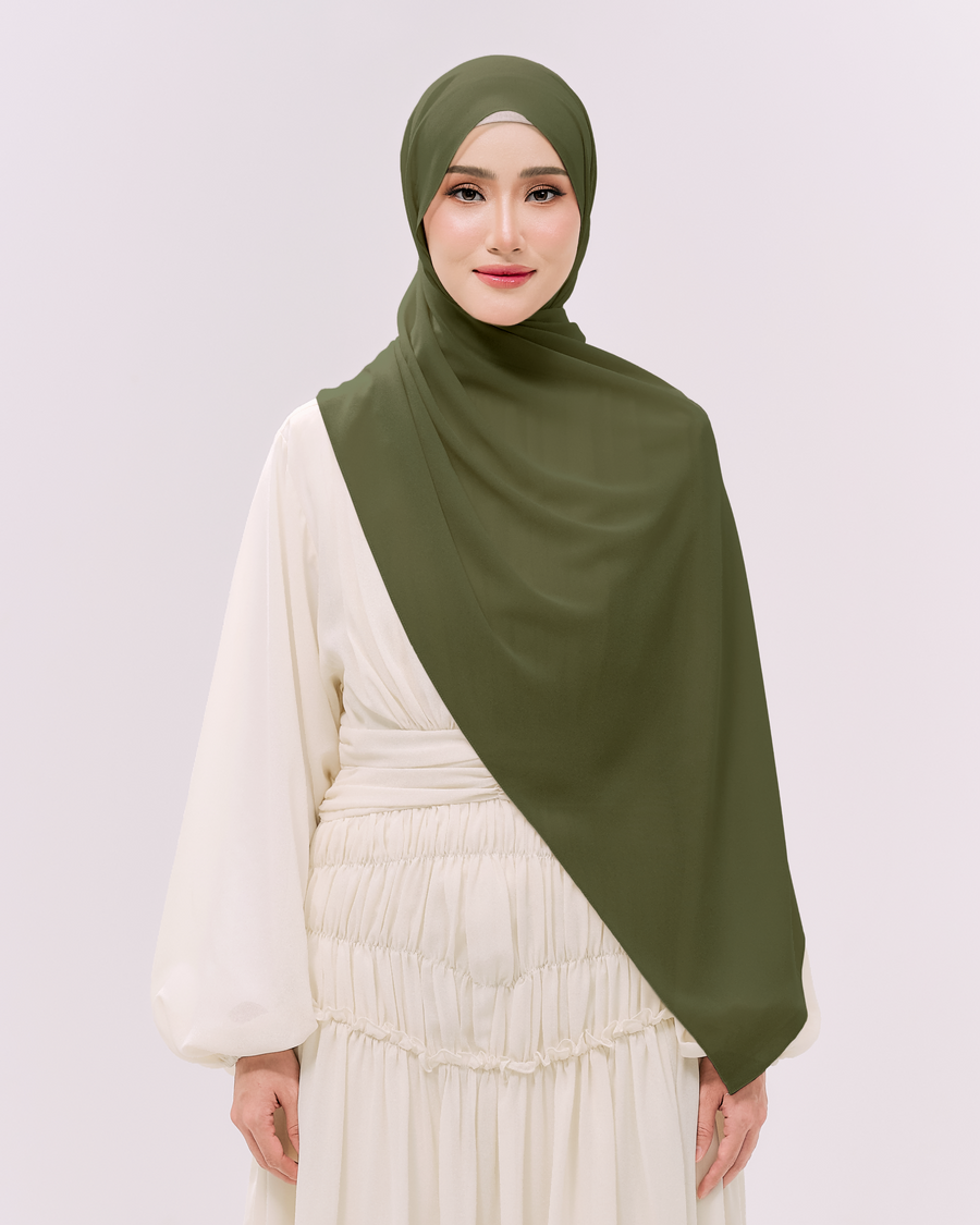 Heavy Chiffon 1.8m Olive