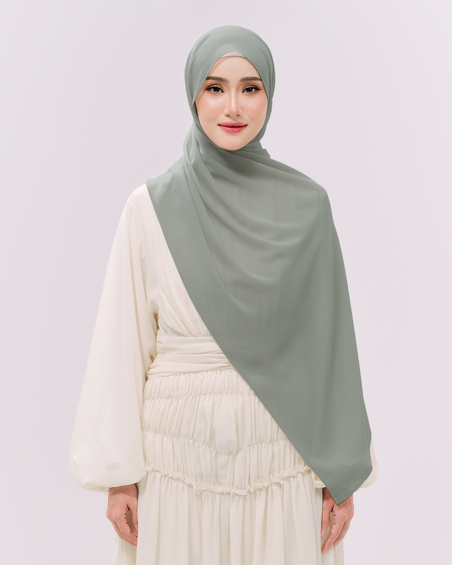 Heavy Chiffon 1.8m Dusty Mint