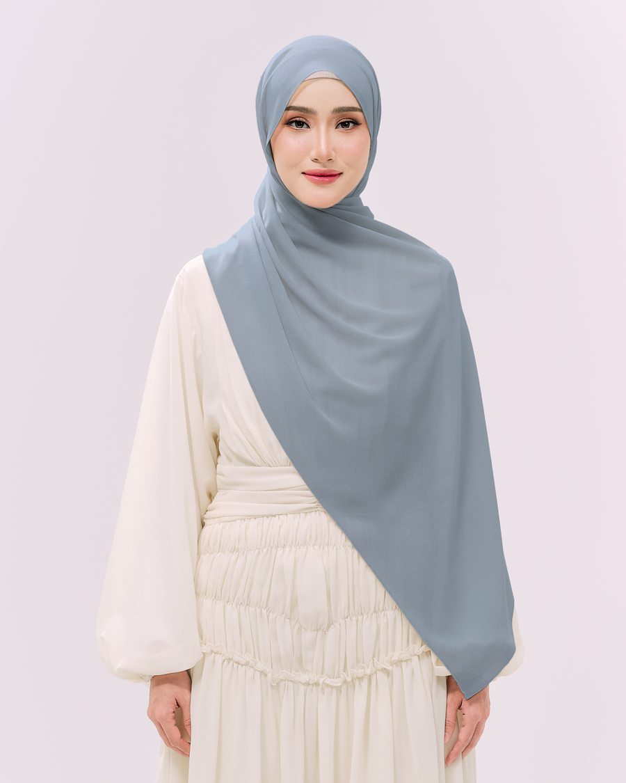 Heavy Chiffon 1.8m Aqua Blue