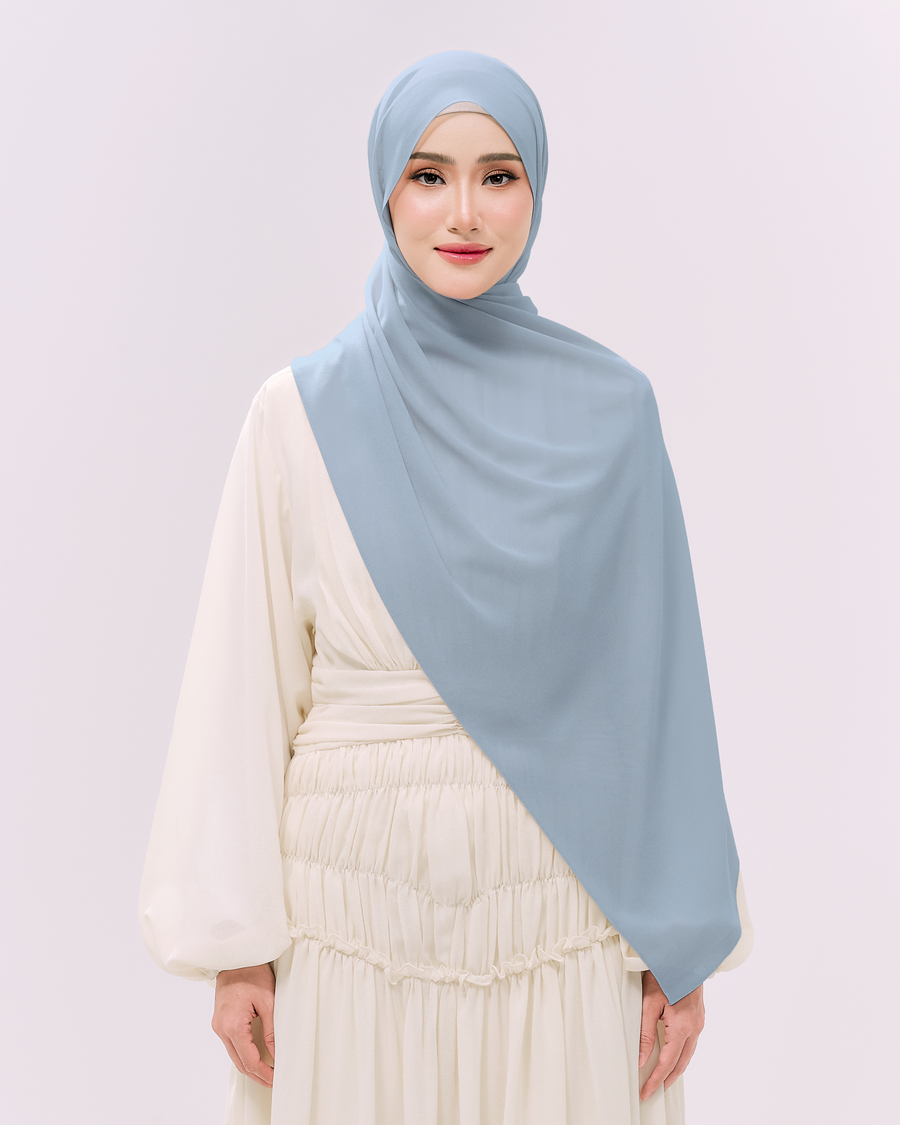 Heavy Chiffon 1.8m Light Blue