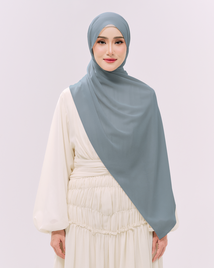 Heavy Chiffon 1.8m Ash Blue