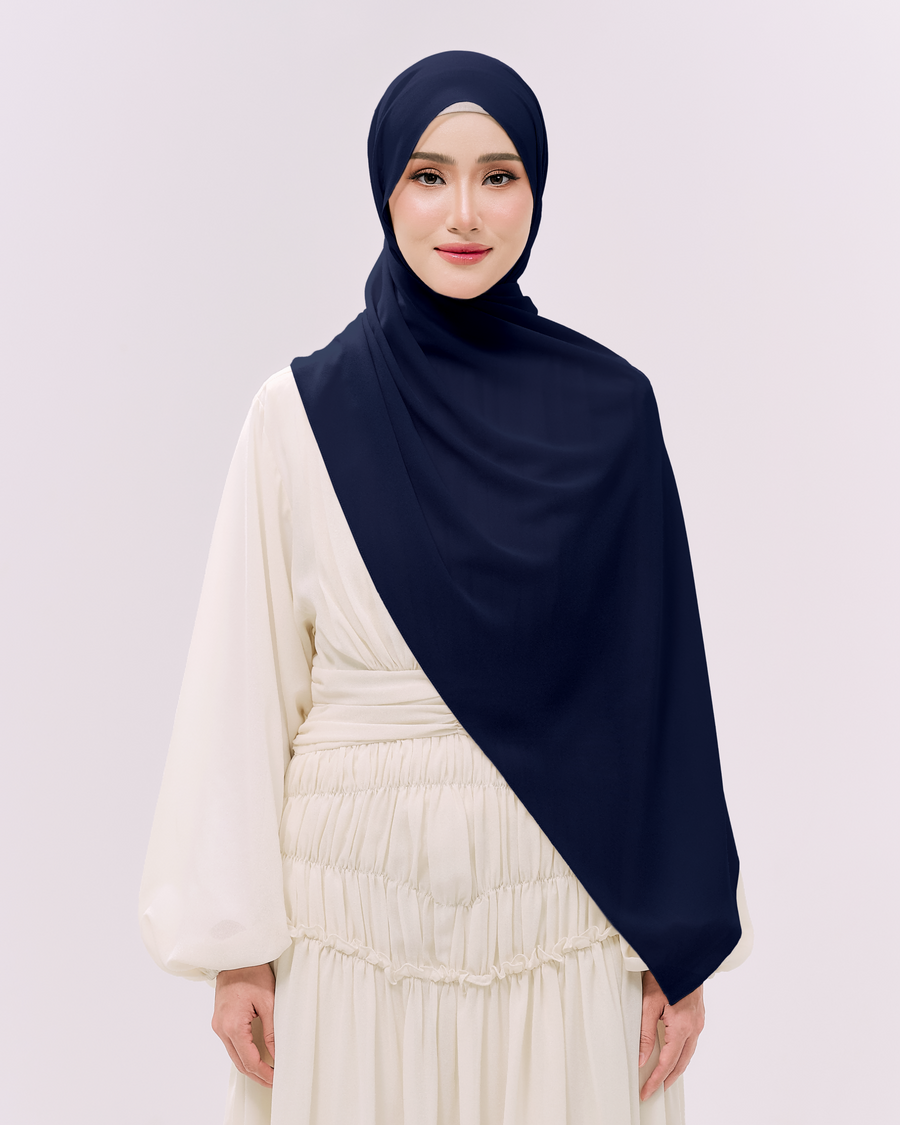 Heavy Chiffon 1.8m Midnight Blue