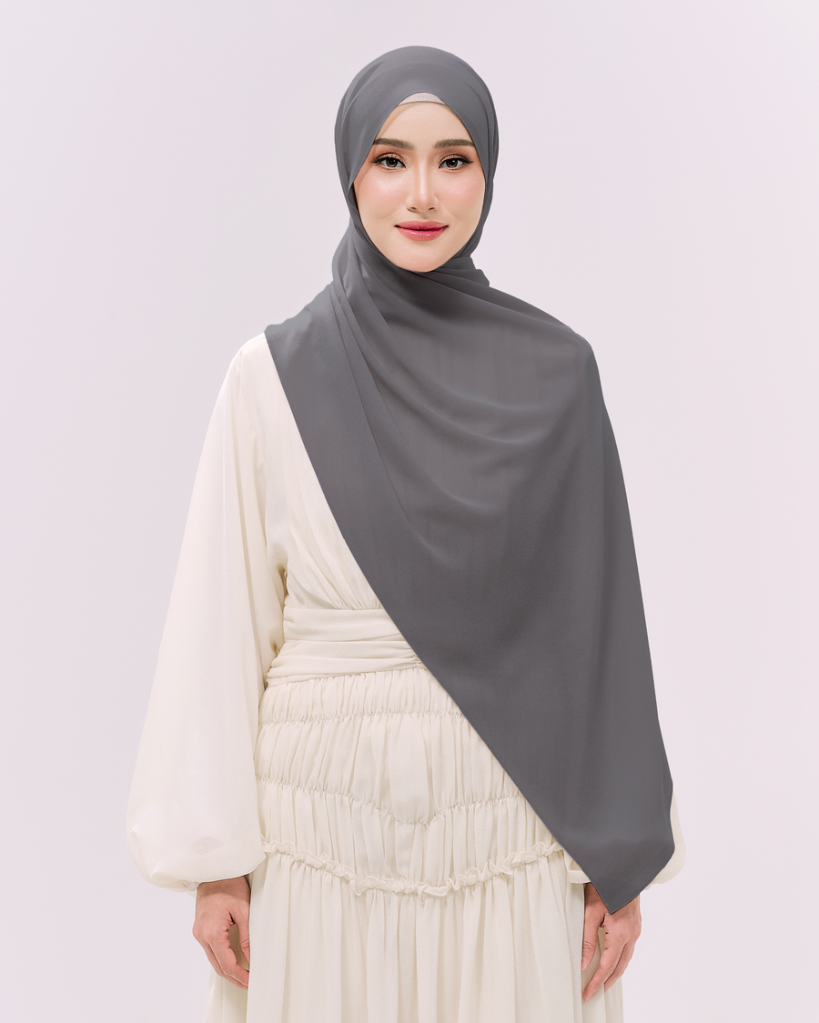Heavy Chiffon 1.8m Smoke Grey
