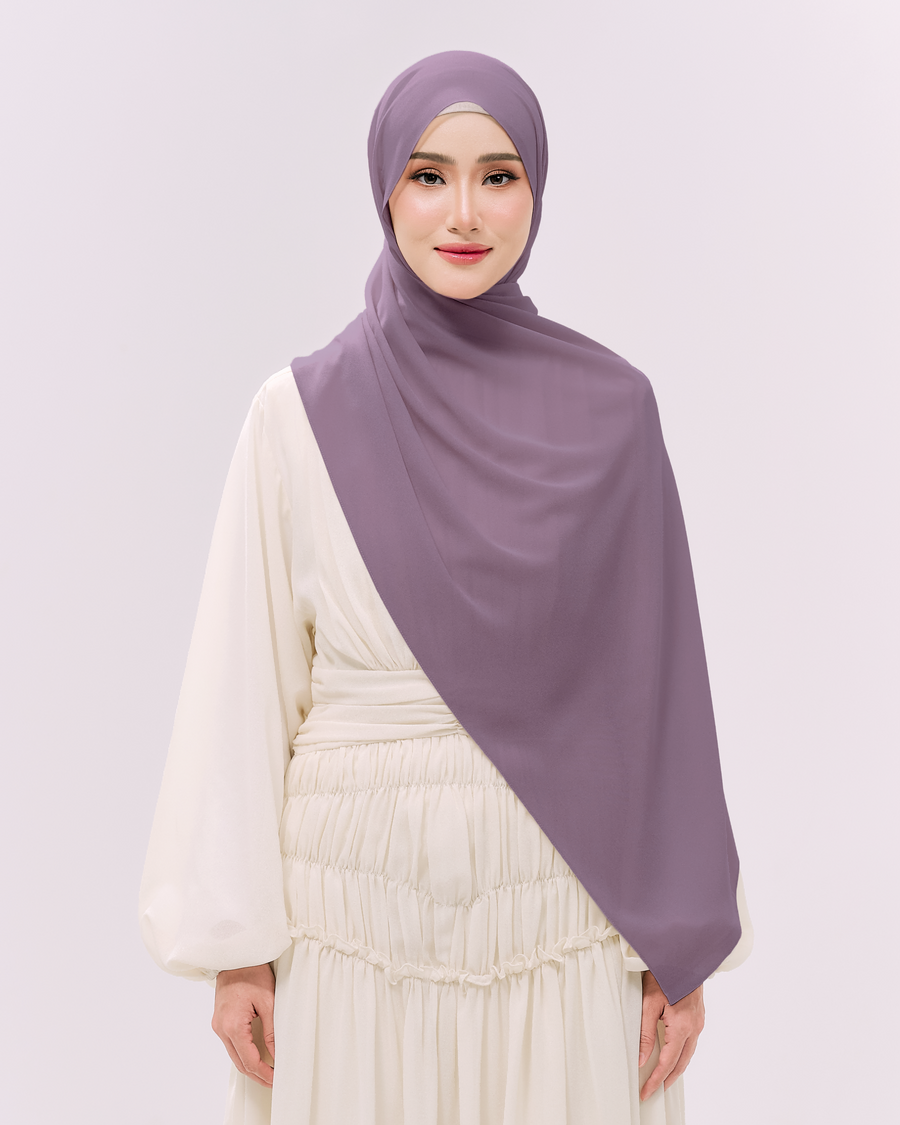 Heavy Chiffon 1.8m Ash Purple