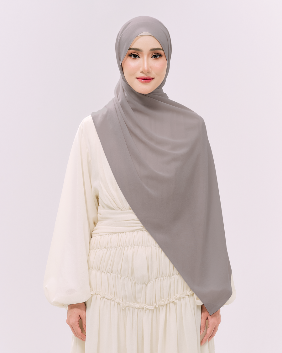 Heavy Chiffon 1.8m Oyster Grey