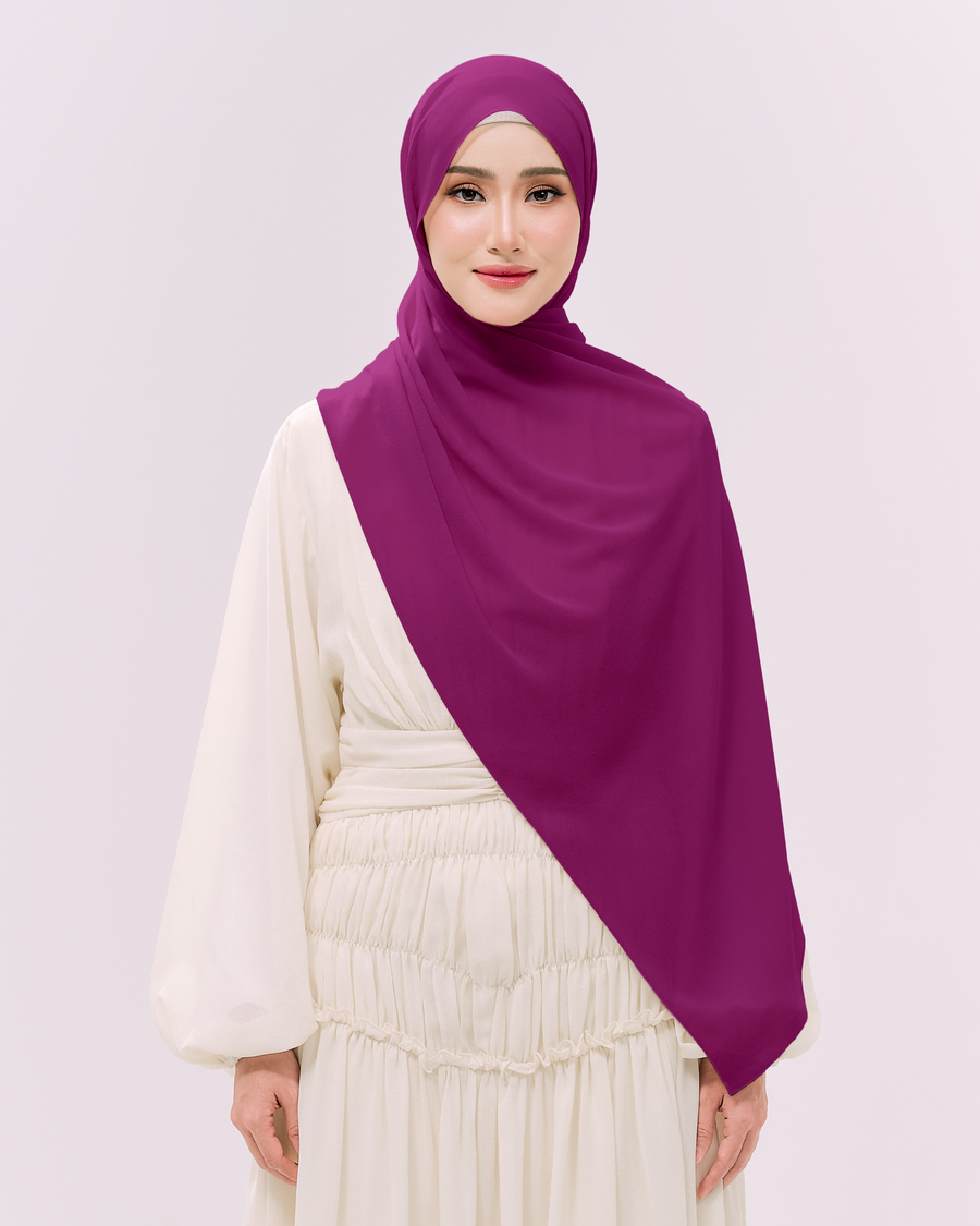 Heavy Chiffon 1.8m Deep Fuschia