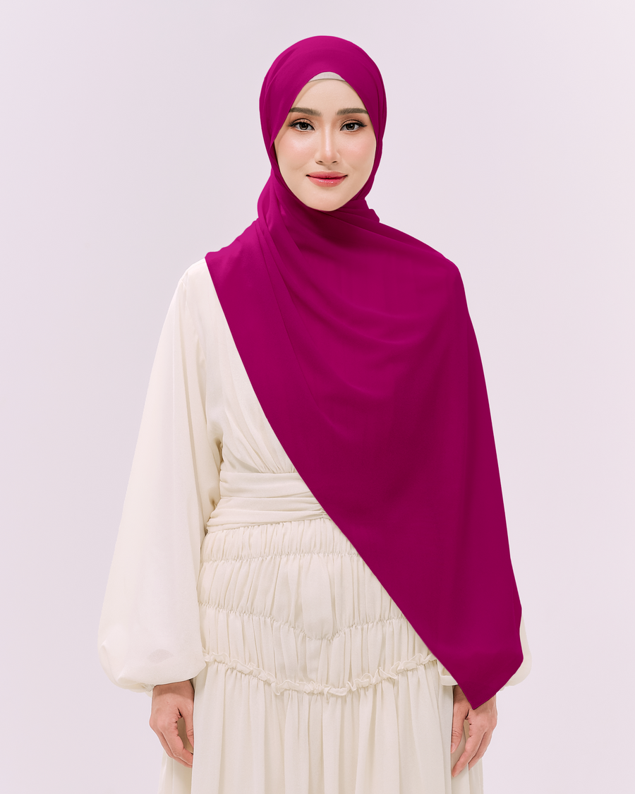 Heavy Chiffon 1.8m Fuschia Pink
