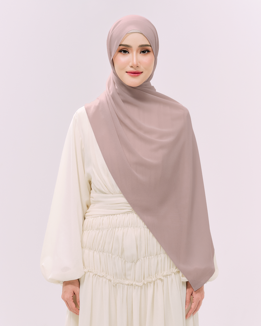 Heavy Chiffon 1.8m Pink Beige