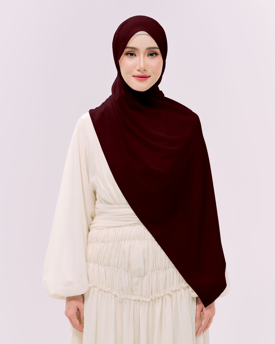 Heavy Chiffon 1.8m Maroon
