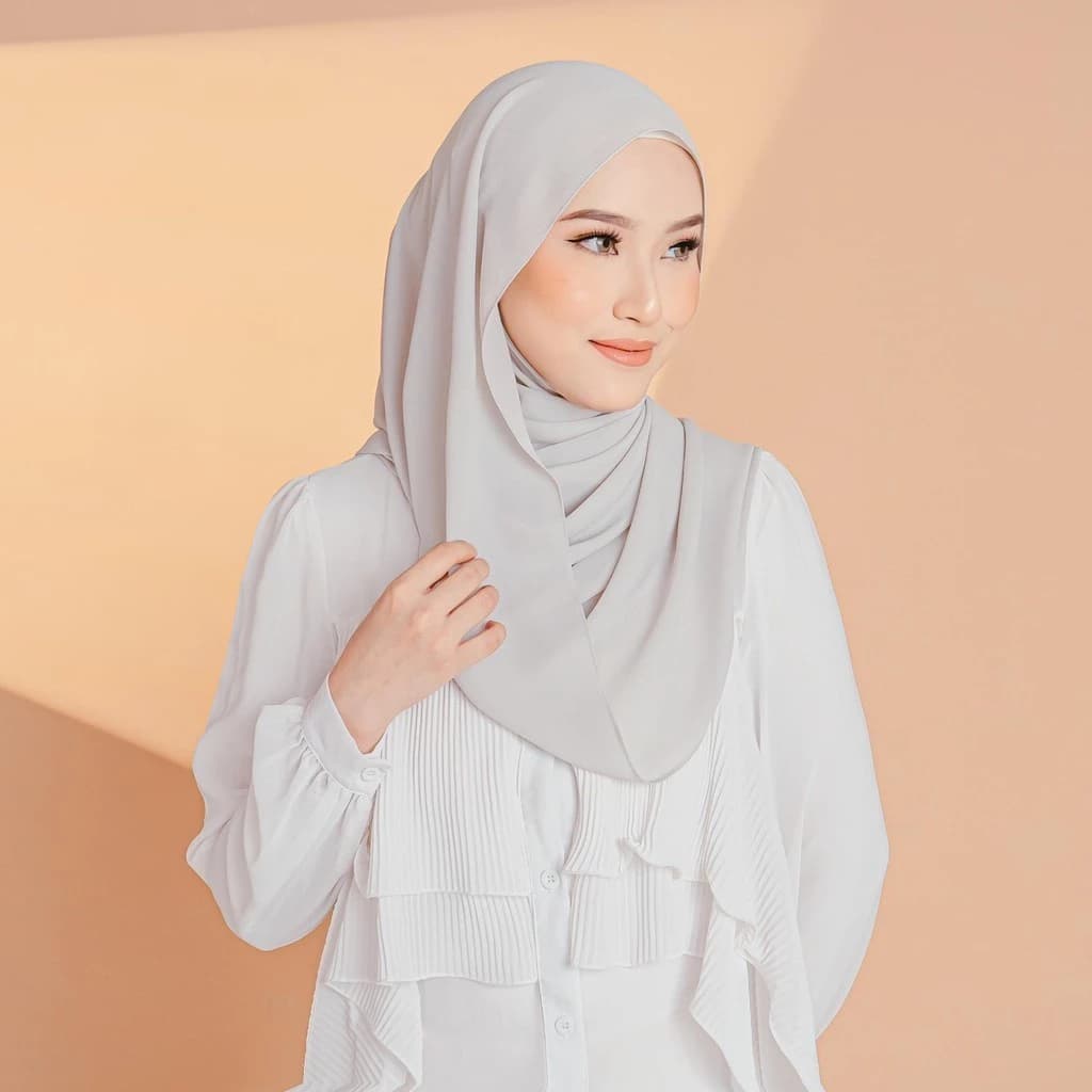 Luxe Chiffon Shawl - Burgundy
