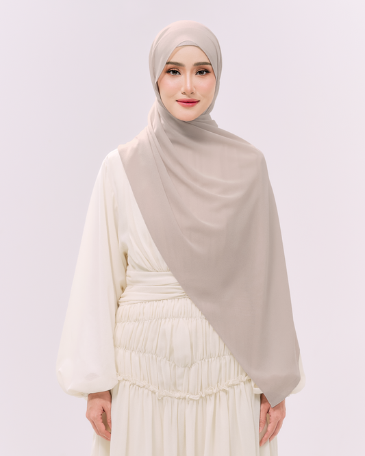 Heavy Chiffon 1.8m Oatmeal