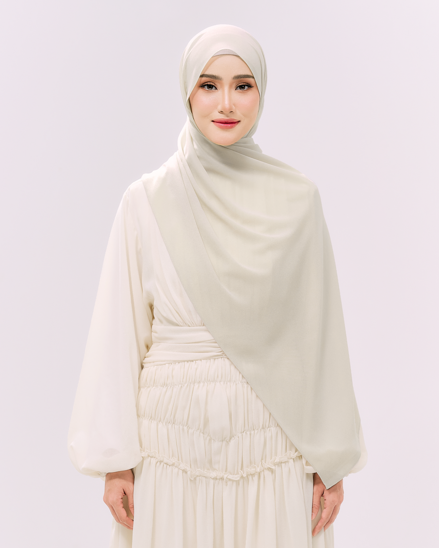 Heavy Chiffon 1.8m Cream