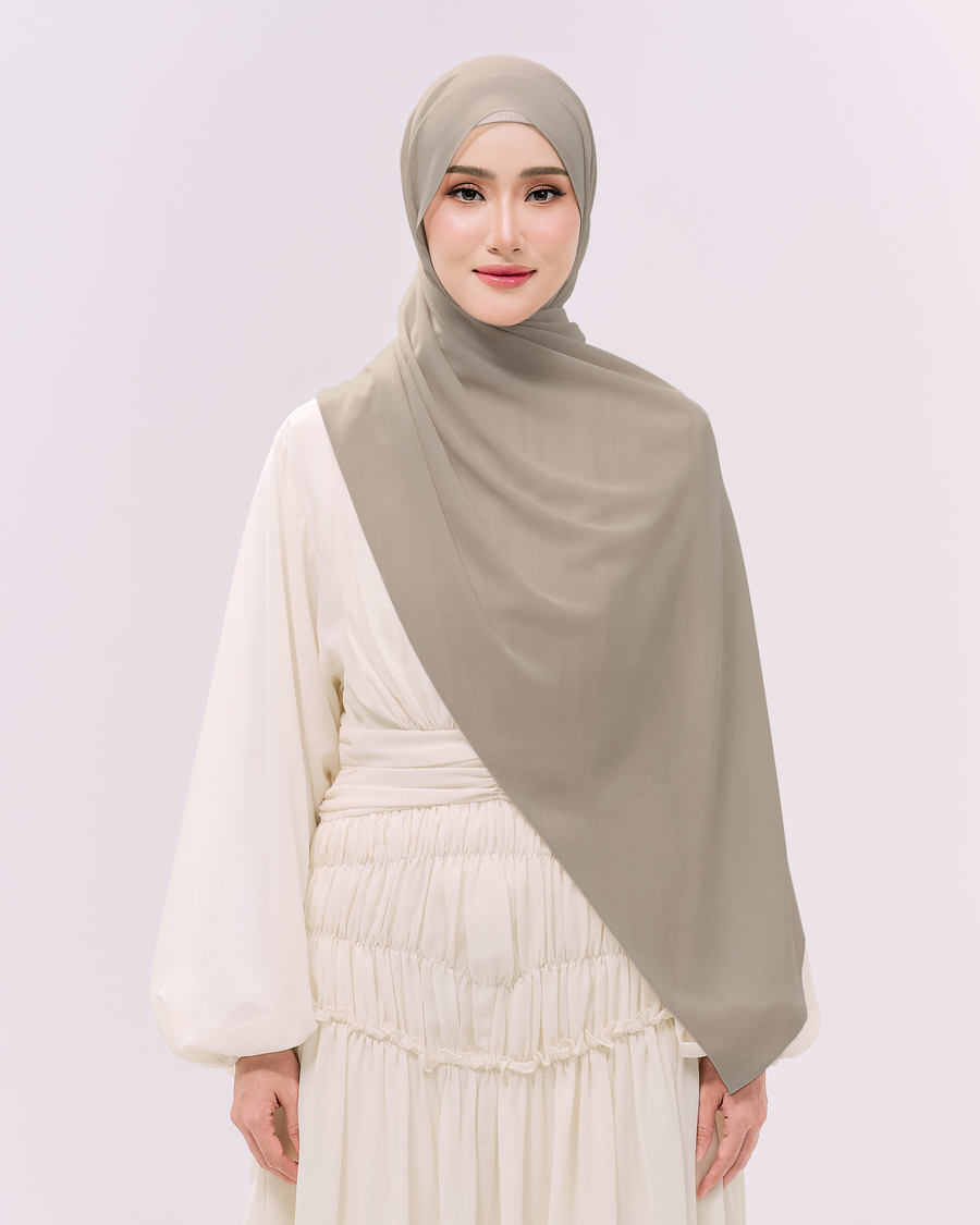 Heavy Chiffon 1.8m Oat Beige