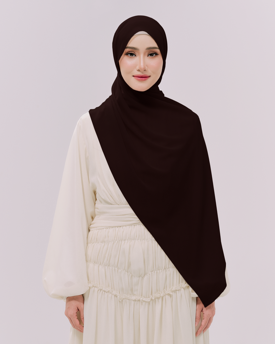Heavy Chiffon 1.8m Rich Brown