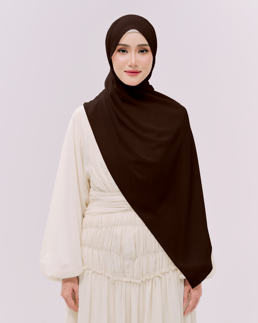 Heavy Chiffon 1.8m Cocoa