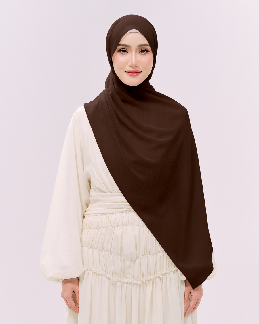 Heavy Chiffon 1.8m Chocolate