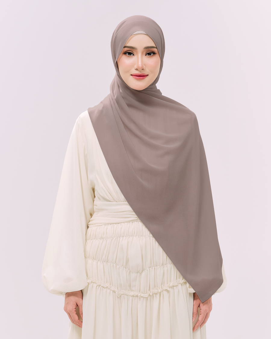 Heavy Chiffon 1.8m Dark Oatmeal