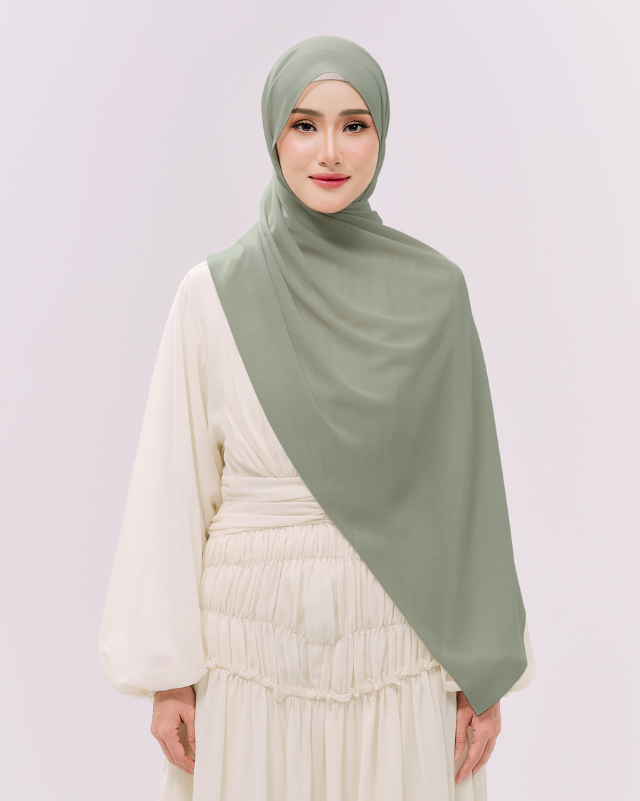 Heavy Chiffon 1.8m Lime