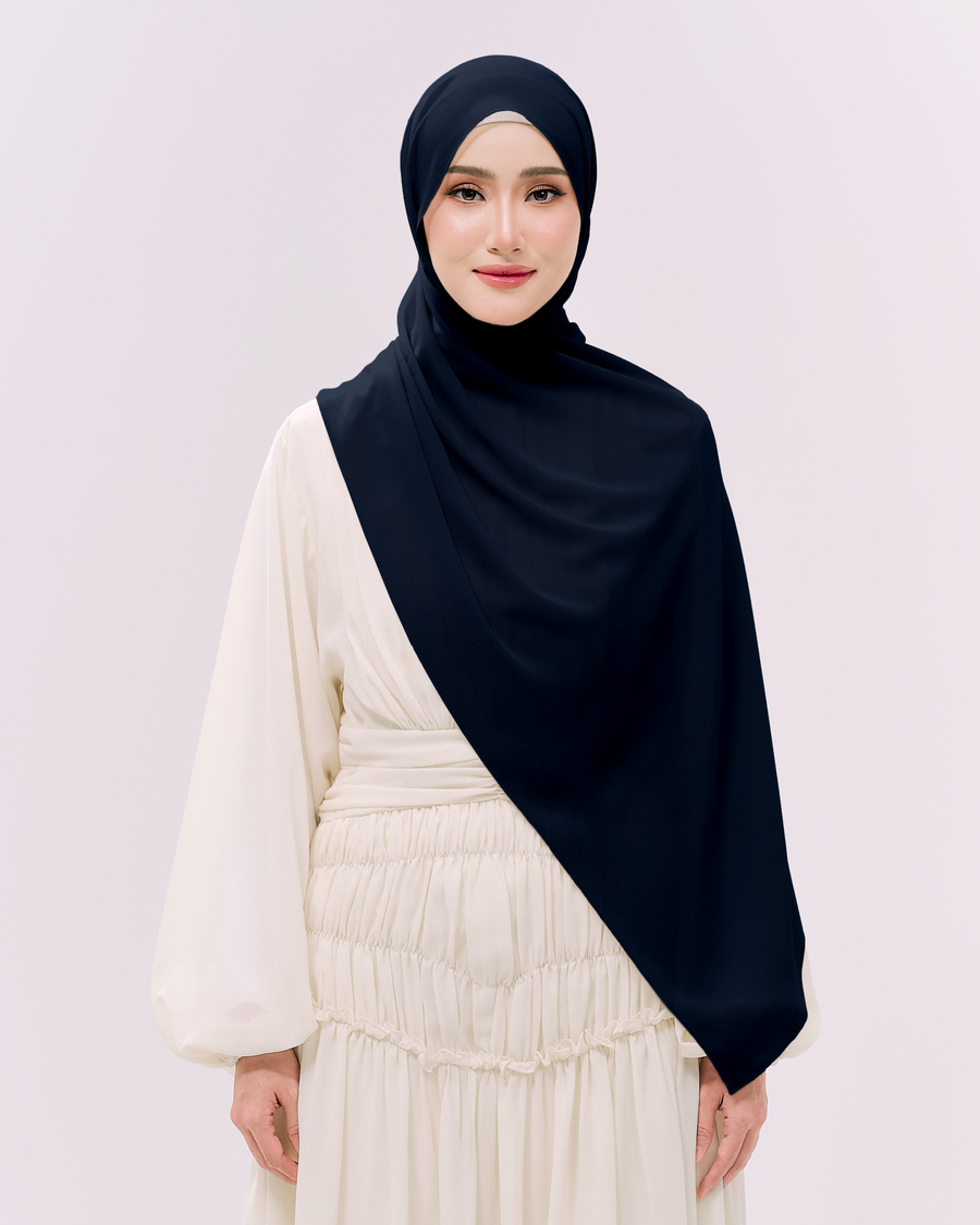 Heavy Chiffon 1.8m Navy Blue