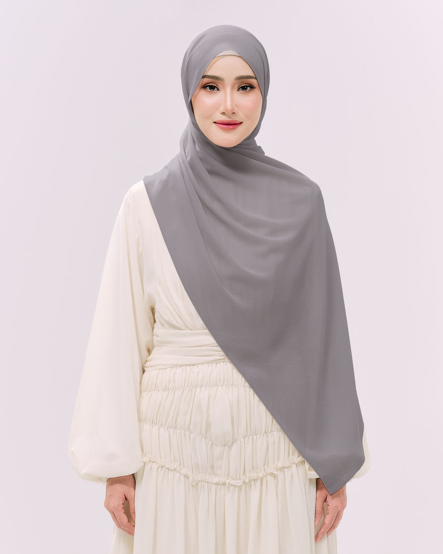 Heavy Chiffon 1.8m Ash Grey