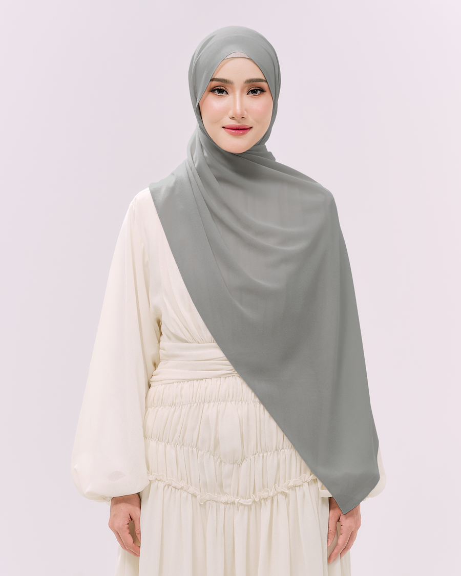Heavy Chiffon 1.8m Slate Grey
