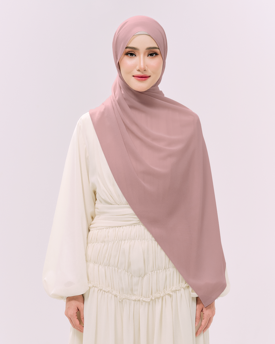 Heavy Chiffon 1.8m Patel Pink