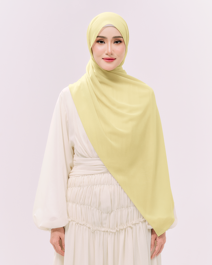 Heavy Chiffon 1.8m Light Yellow