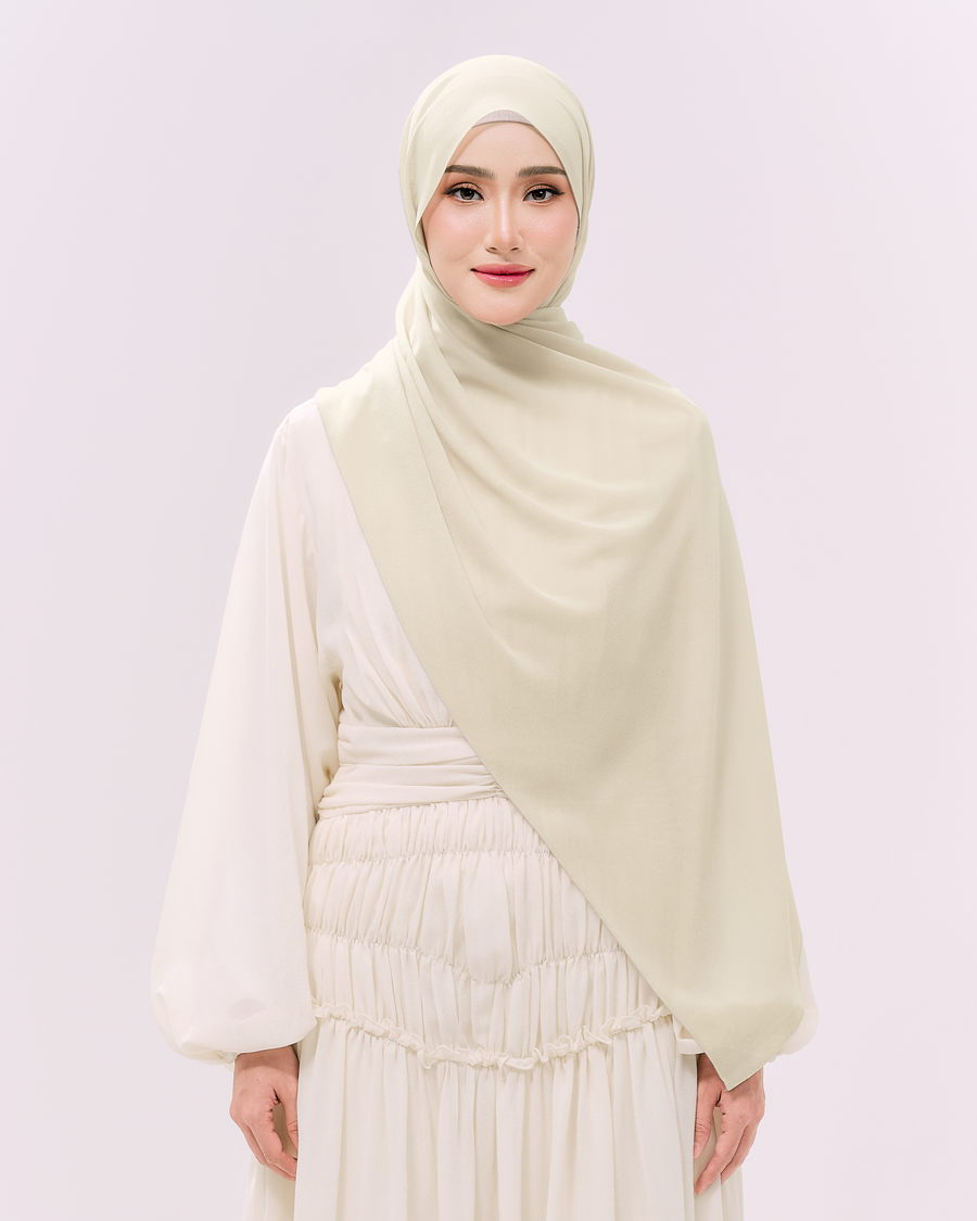 Heavy Chiffon 1.8m Buttermilk
