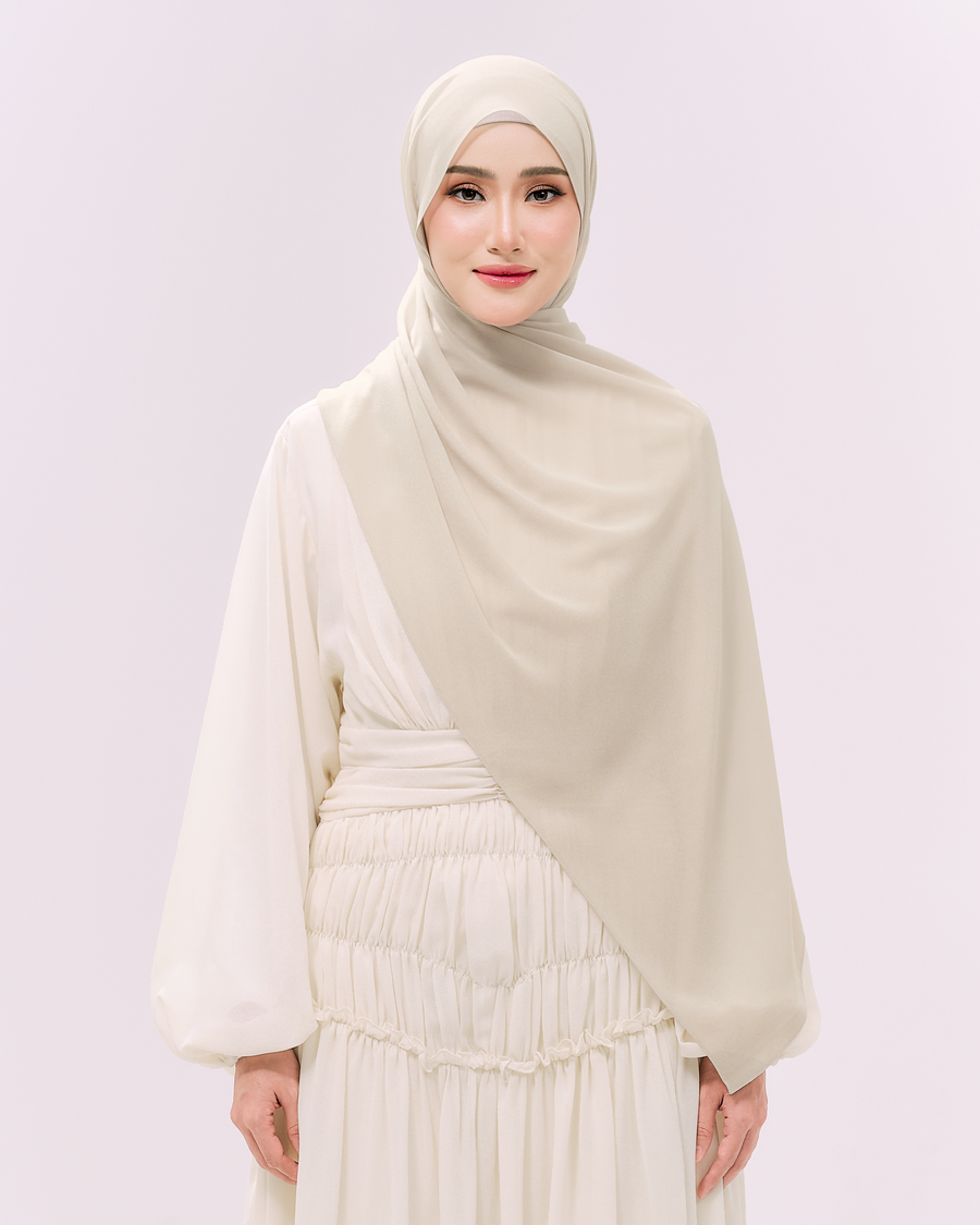 Heavy Chiffon 1.8m Vanilla Cream