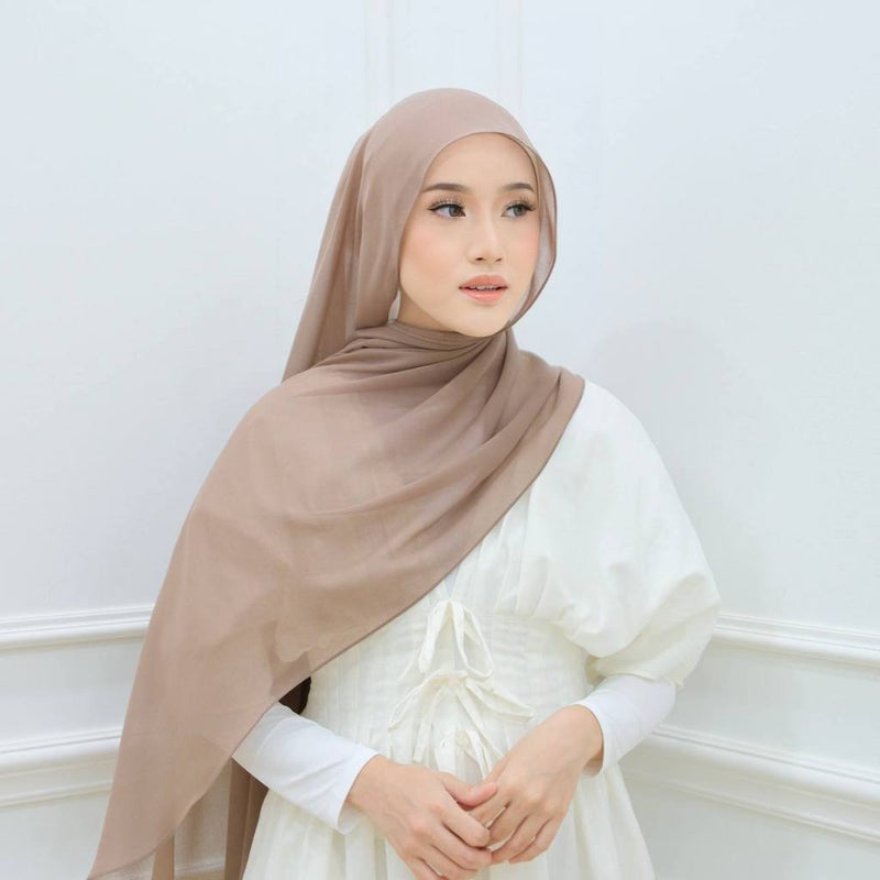 Chiffon Silk Curve Shawl 2m