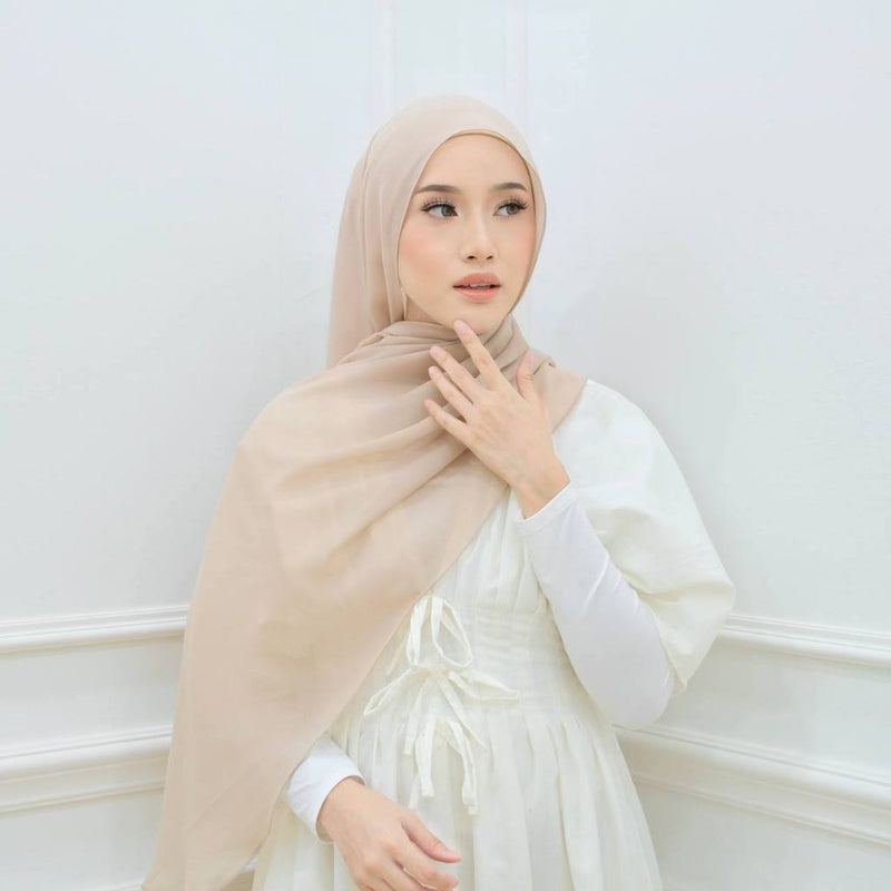 Chiffon Silk Curve Shawl 2m