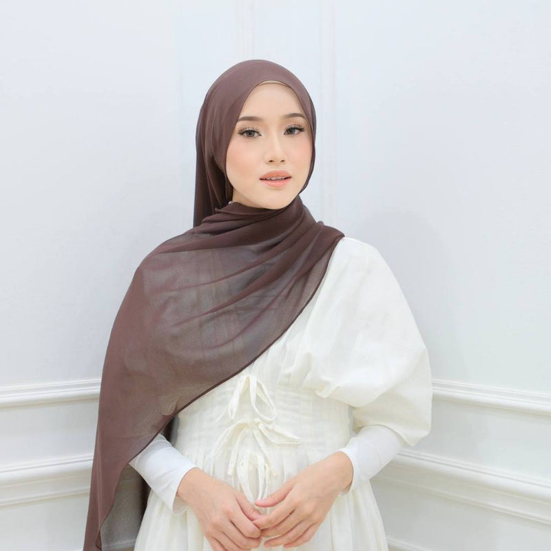 Chiffon Silk Curve Shawl 2m