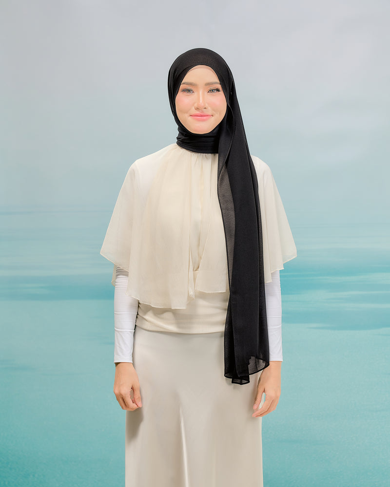 Pearl Chiffon Black
