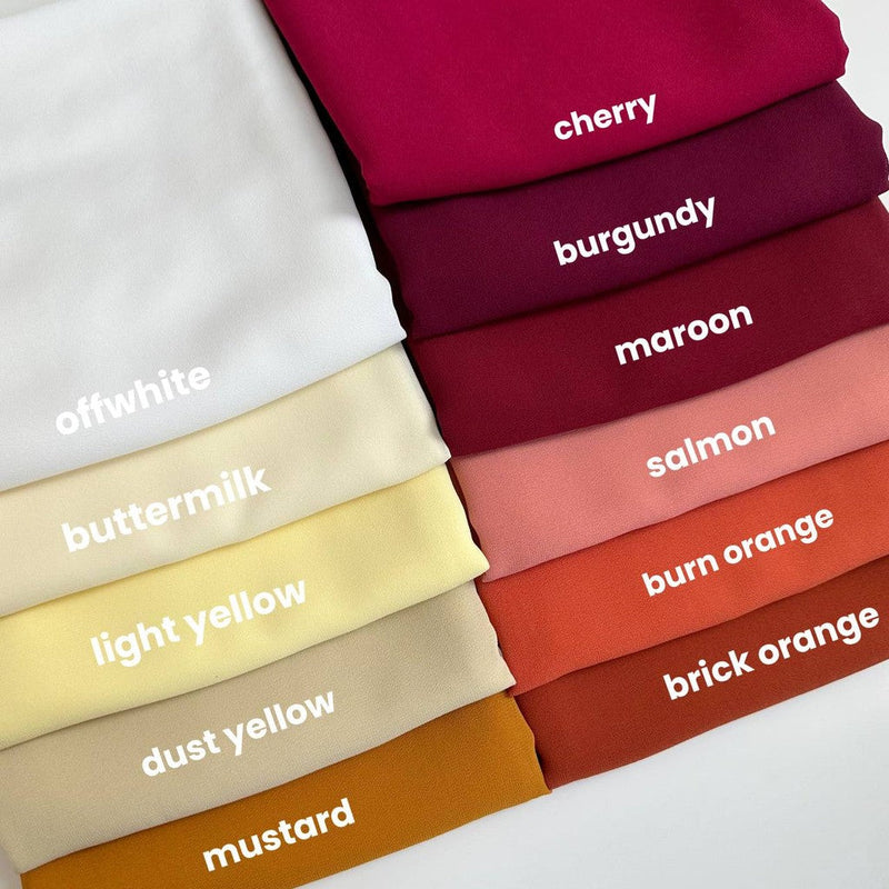 Shawl Heavy Chiffon Premium (BUY 5 FREE 1)